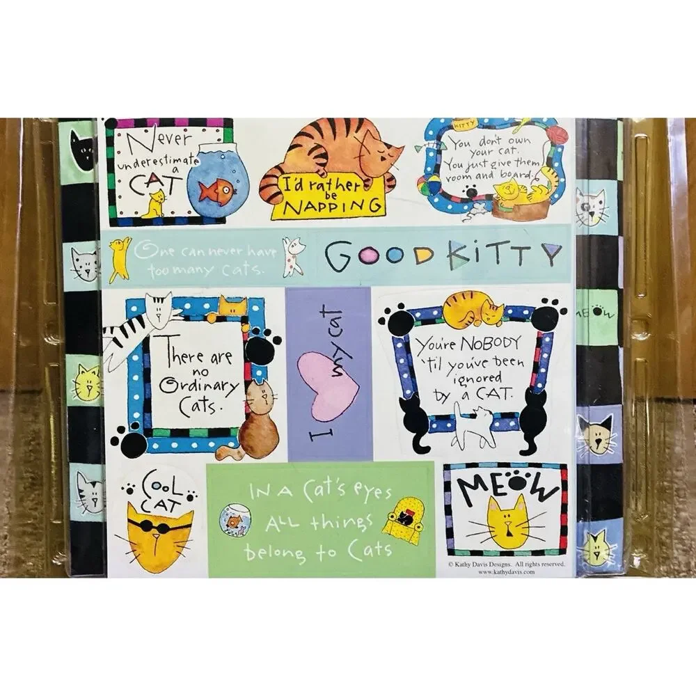 New Kathy Davis “Cat Lovers” 8x8 Scrapbook Kit